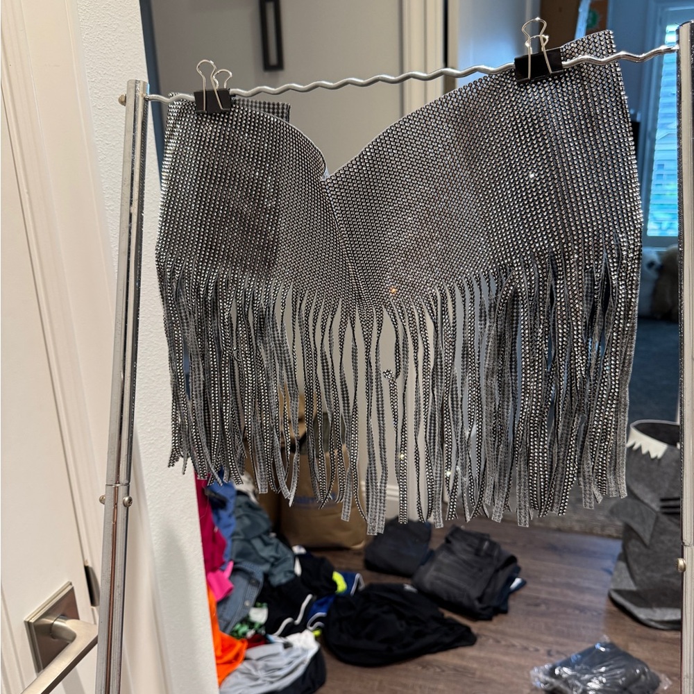 Fringed Silver Women's Accessory